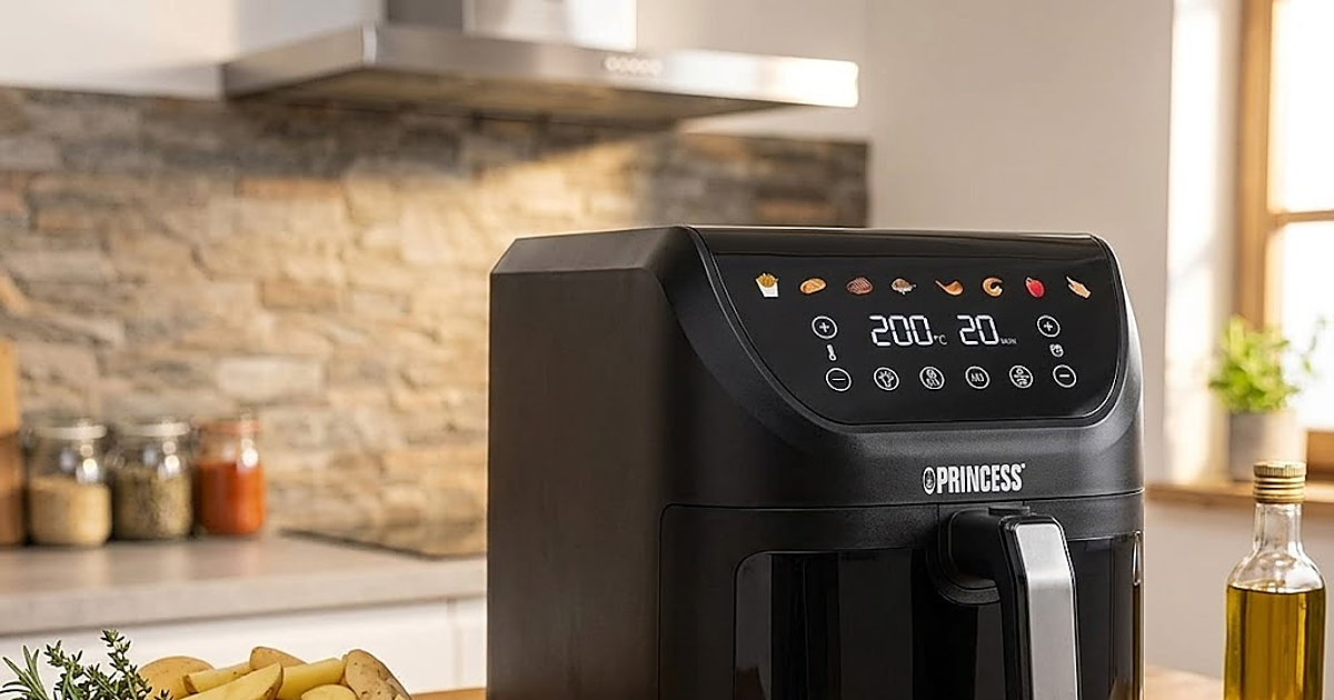 8 litros de capacidad para cocinar sin parar: la Princess te hace la comida rápido y sin aceite