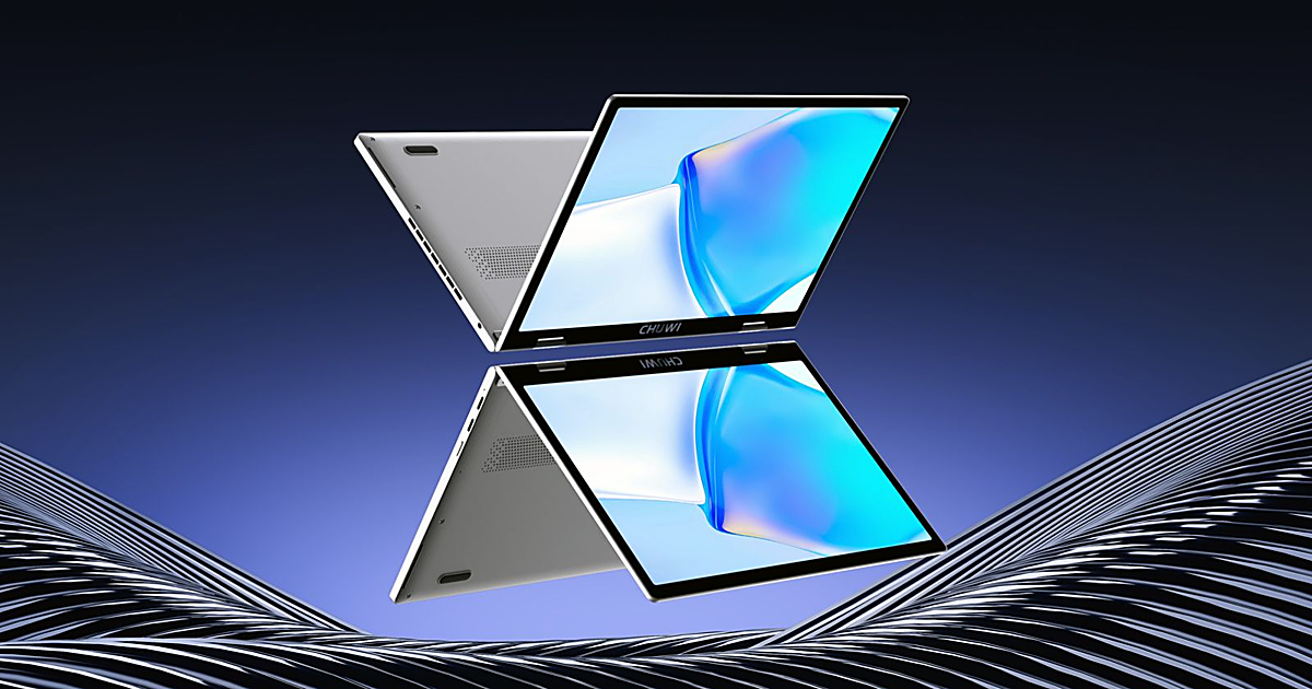 The 2 in 1 CHUWI format pocket ideal for traveling without laptop, with 512 GB SSD and 360º turn