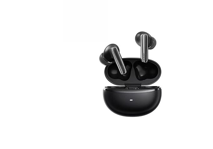 uriculares QCY MeloBuds N70 ANC con su estuche de carga