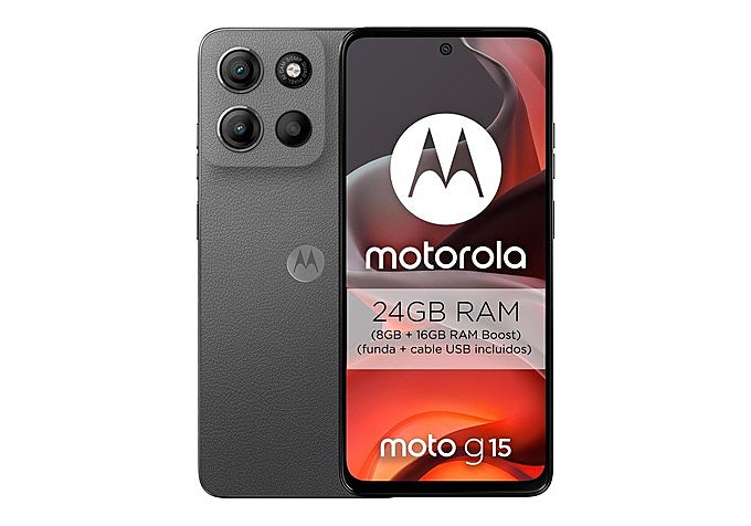 otorola Moto G15 4G con pantalla de 6,72 pulgadas