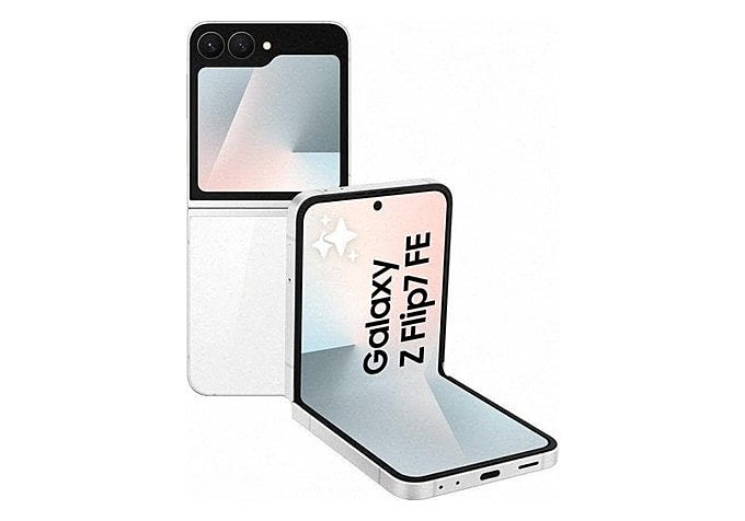 amsung Galaxy Z Flip7 FE 5G en blanco