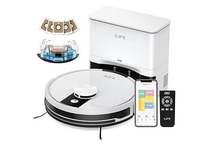 obot aspirador y fregador ILIFE A12 Pro con estación de autovaciado