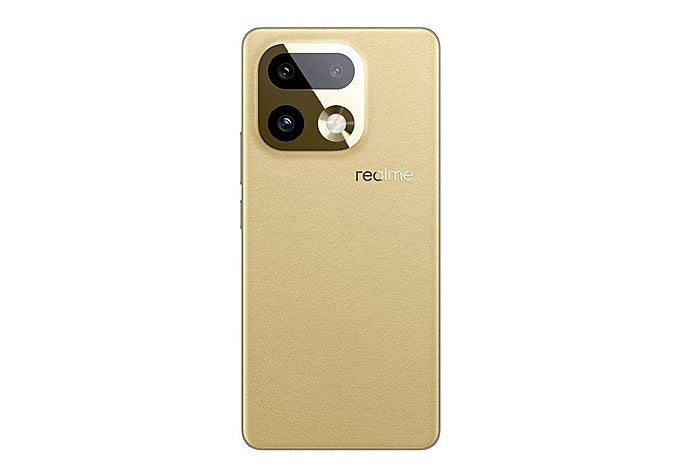 ealme 16 Pro Plus en su acabado dorado