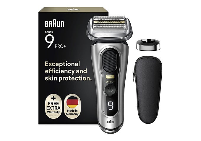 feitadora eléctrica Braun Series 9 Pro+ 9517s con base de carga
