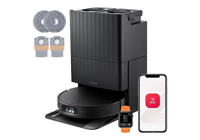 obot aspirador y friegasuelos Roborock Qrevo Edge 2 con su base