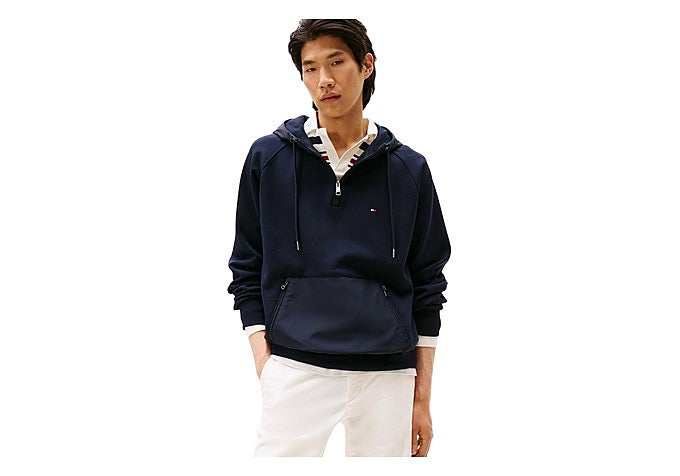 udadera con capucha y cremallera corta de Tommy Hilfiger