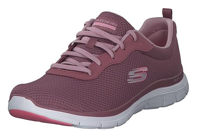 apatillas Skechers Flex Appeal 4.0 Brilliant View en gris y rosa