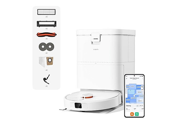 obot aspirador Xiaomi H50 con su estación de autolimpieza