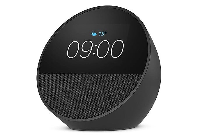 Despertador inteligente Amazon Echo Spot de 2024 en negro