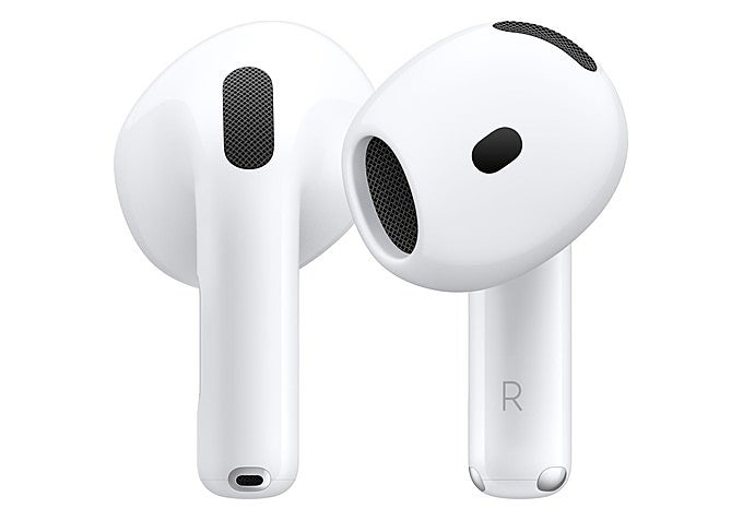 uriculares Apple AirPods 4 con su estuche de carga
