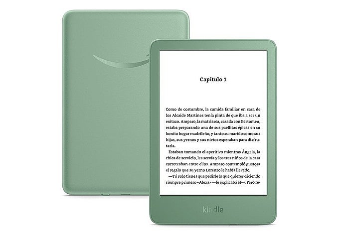 ector de libros electrónicos Kindle de 16 GB en verde matcha
