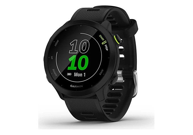Reloj de running Garmin Forerunner 55 con correa negra