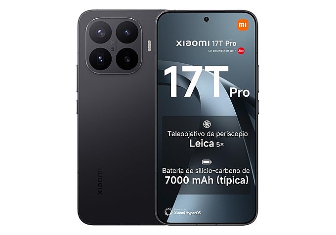 Móvil Xiaomi 17T Pro en negro