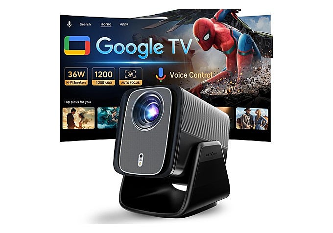 Proyector portátil LYNCAST X5 Pro Max con Google TV