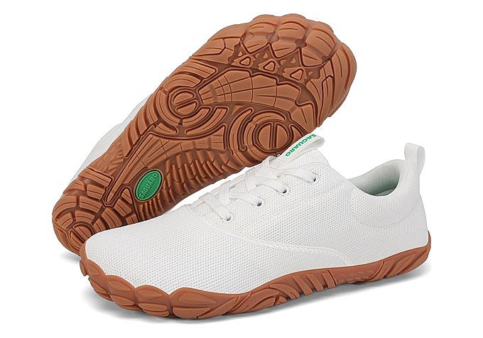 Zapatillas barefoot SAGUARO de trail en color blanco
