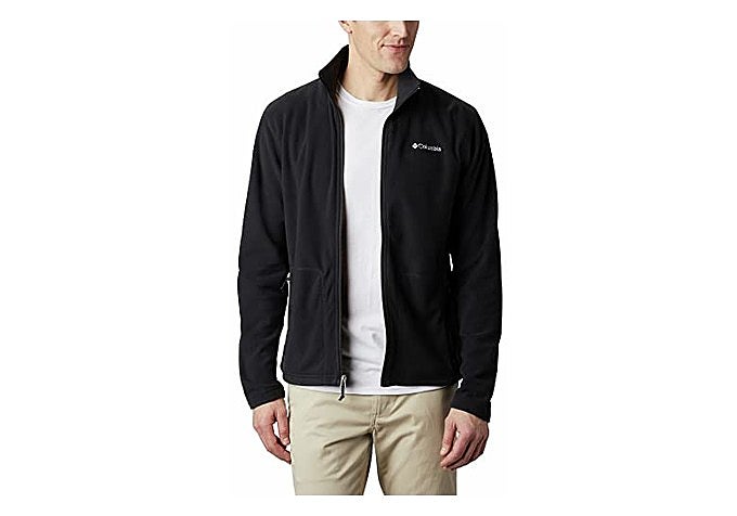 Chaqueta polar Columbia Fast Trek Light negra con cremallera completa