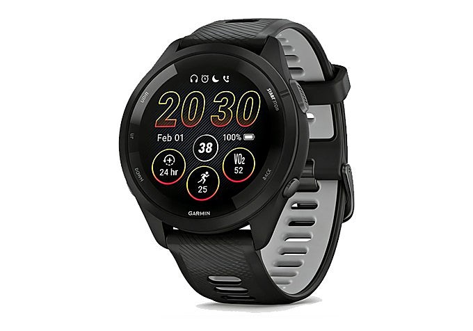 Reloj Garmin Forerunner 265 en negro con pantalla AMOLED