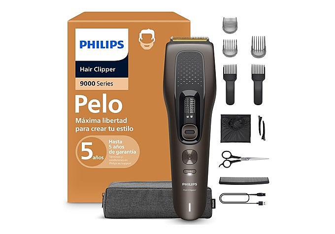 Cortapelos Philips Serie 9000 con sus peines