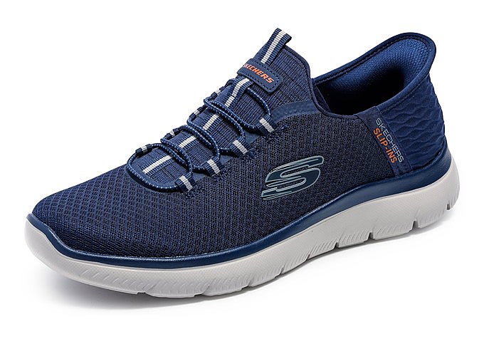 Zapatillas Skechers Summits High Range azul marino de malla