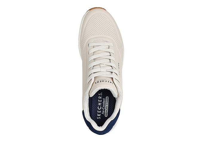Zapatillas Skechers Uno Tailored Air en tono natural con ante azul