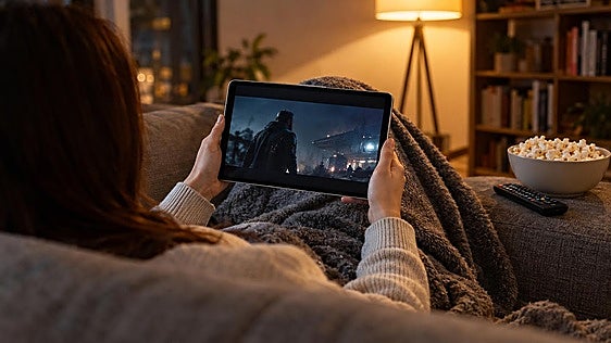 Esta tablet gama media con 5G de serie cae un 21% y es mi preferida para tardes de sofá y peli