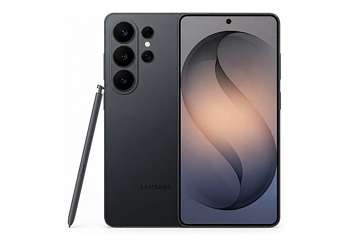 Samsung Galaxy S26 Ultra en negro visto por detrás