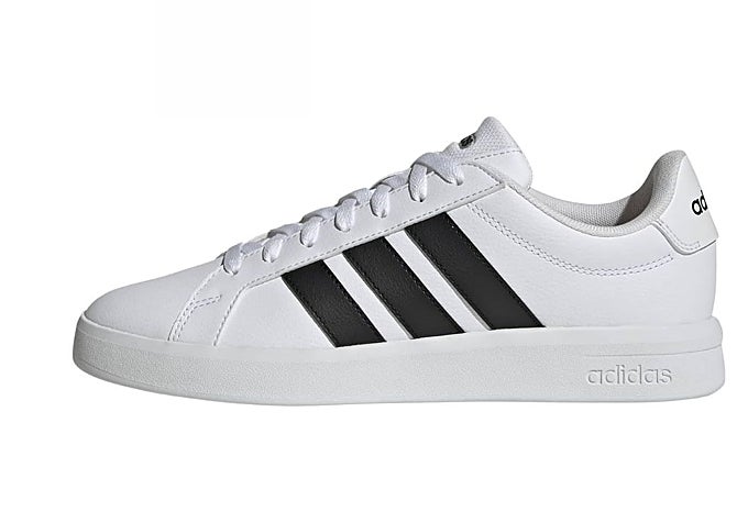 Zapatillas adidas Grand Court Base 3.0 blancas con detalles en negro