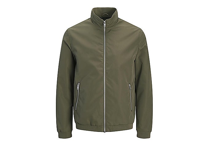 Chaqueta bomber JACK & JONES Harrington en verde oliva
