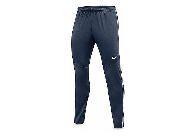 Pantalón largo Nike Dri-FIT Park 26 en azul marino con ribete blanco