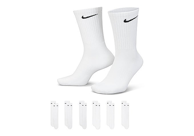 Pack de calcetines Nike blancos con logo negro