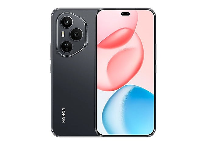 HONOR 400 Pro en color gris lunar visto por detrás