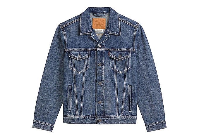 Chaqueta acolchada Levi's The Trucker con el logo estampado por toda la prenda