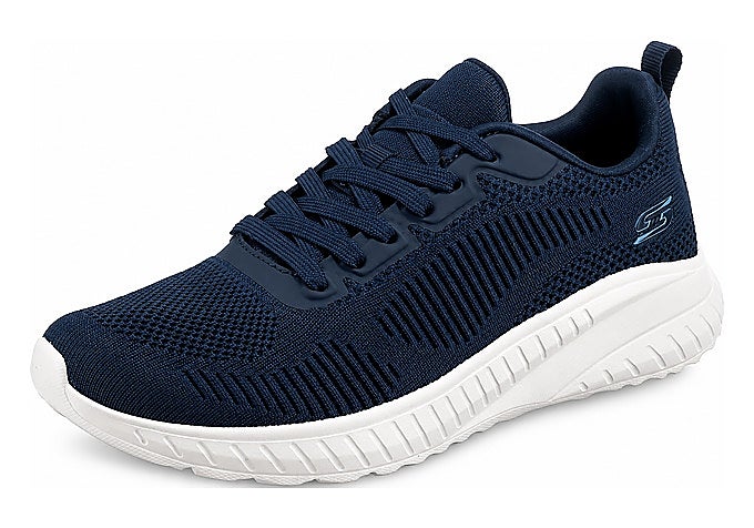 Zapatillas Skechers Bobs Squad Chaos Face Off de punto en azul marino