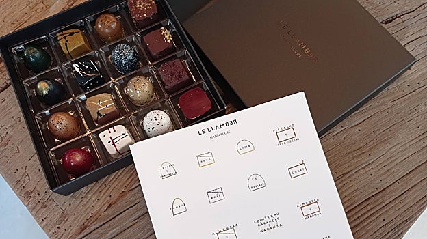 Bombones en la bombonería Le Llamber