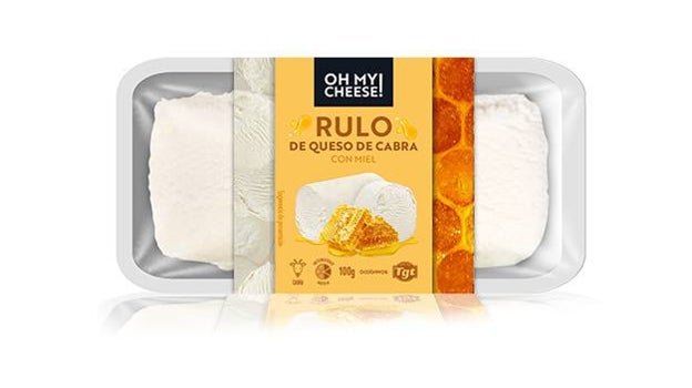 Rulo de queso de cabra con miel