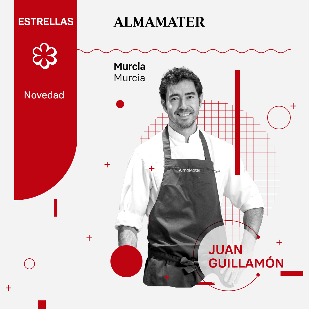 Almamater, el restaurante de Juan Guillamón en Murcia, entra en la prestigiosa lista con su primera estrella