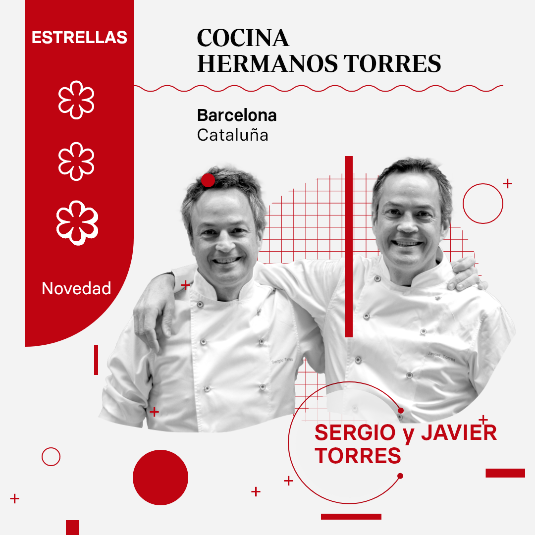 Los célebres hermanos Torres, Sergio y Javier, logran su tercera estrella para su restaurante de Barcelona Cocina Hermanos Torres