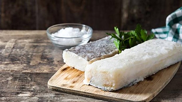 Bacalao salado con el que se elabora al estilo de Yuste