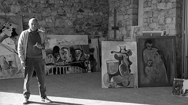 Pablo Picasso en 1965 visto por ecil Beaton.