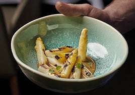Dónde comer buenos espárragos blancos y alcachofas en Madrid