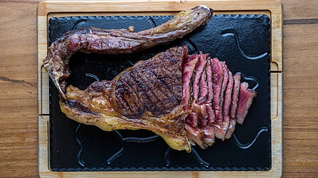 Chuleta de vaca finlandesa, en Essentia (Tarancón)