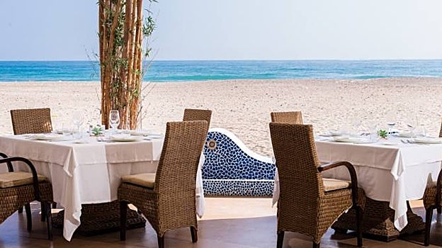 Chiringuito L'Estibador, en la playa de El Saler, en Valencia