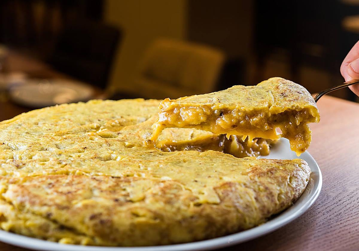Una tortilla de patatas