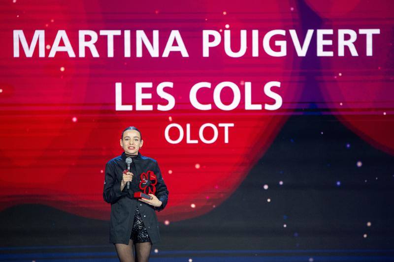 La cocinera Martina Puigvert, del restaurante Les Cols (en Olot, Girona), premio al chef joven de España en la Gala Michelin