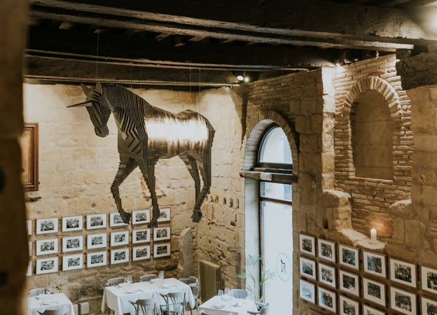 Comedor de Los Caños, el antiguo bar de la familia de Miguel Caño en Haro