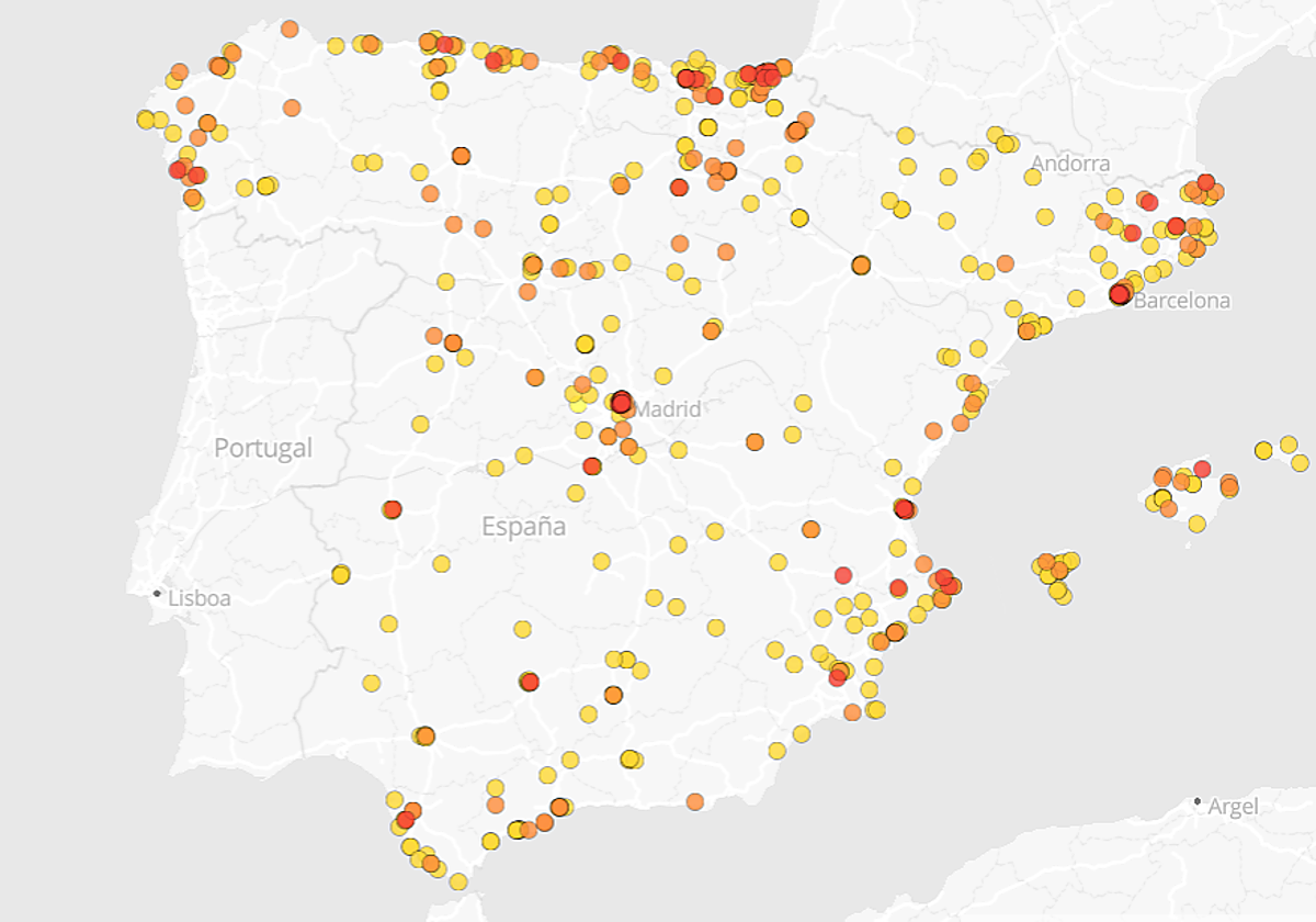 El mapa de los restaurantes con soles Repsol en 2024