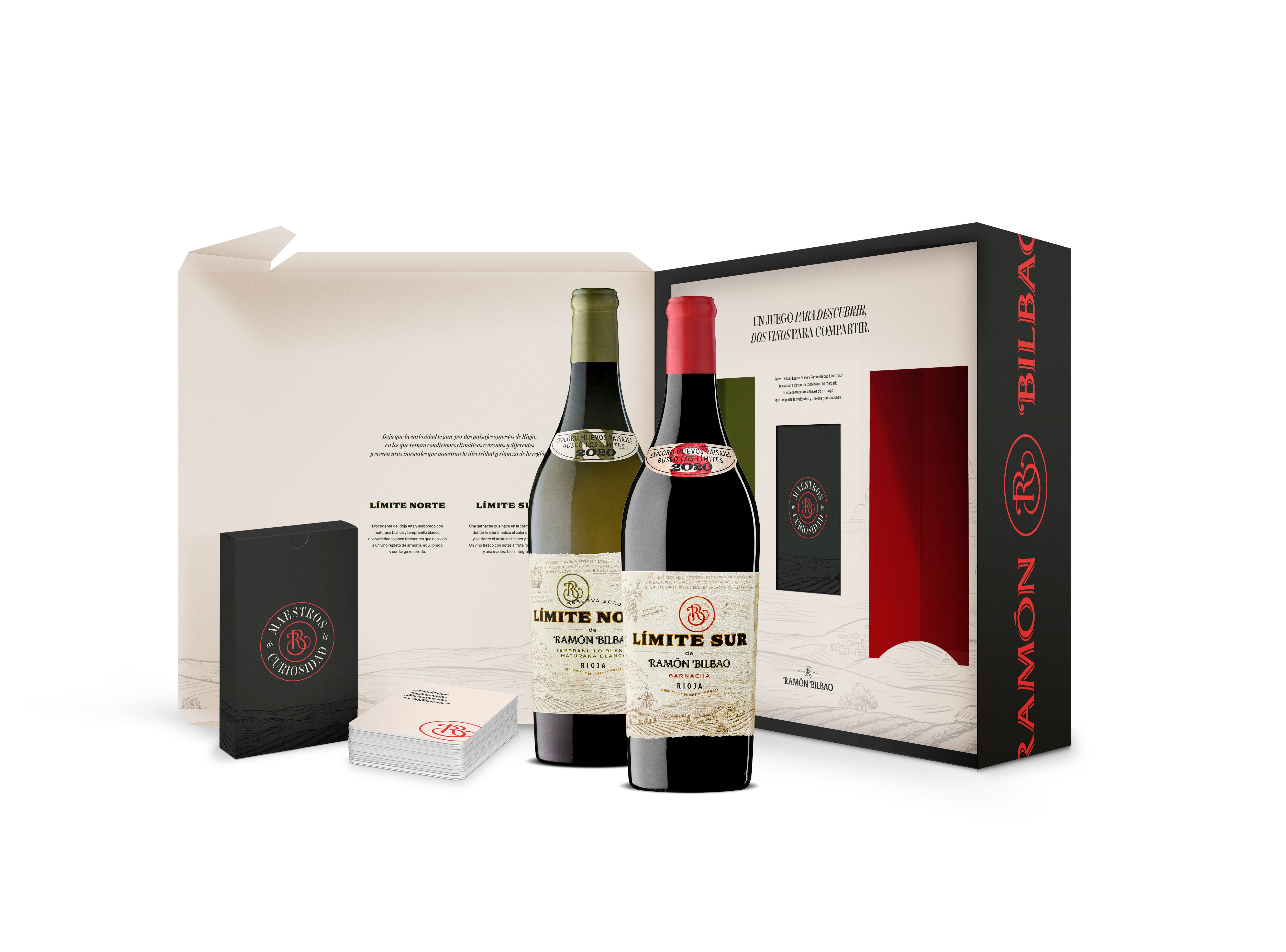 Para el Día del Padre, Ramón Bilbao propone regalar un pack con sus vinos Límite Norte y Límite Sur junto a un juego especial y original de la marca Maestros de la Curiosidad. El primero es fruto de dos variedades autóctonas, pero poco frecuentes: la maturana blanca y el tempranillo blanco. El segundo, un monovarietal de garnacha, procede de la Sierra de Yerga y fermenta en hormigón para después criarse en ánforas y barricas. El pequeño juego de preguntas que acompaña a estos dos vinos está ideado para descubrir anécdotas no reveladas hasta el momento entre padres e hijos. Precio: 49,95 euros. Más información  aquí . 