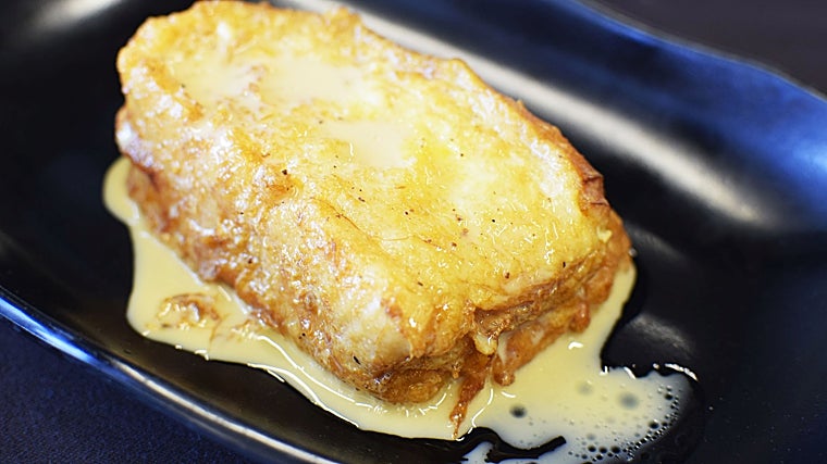 Premio a la mejor torrija tradicional de Madrid, del restaurante Plademunt. El Restaurante Imaginario