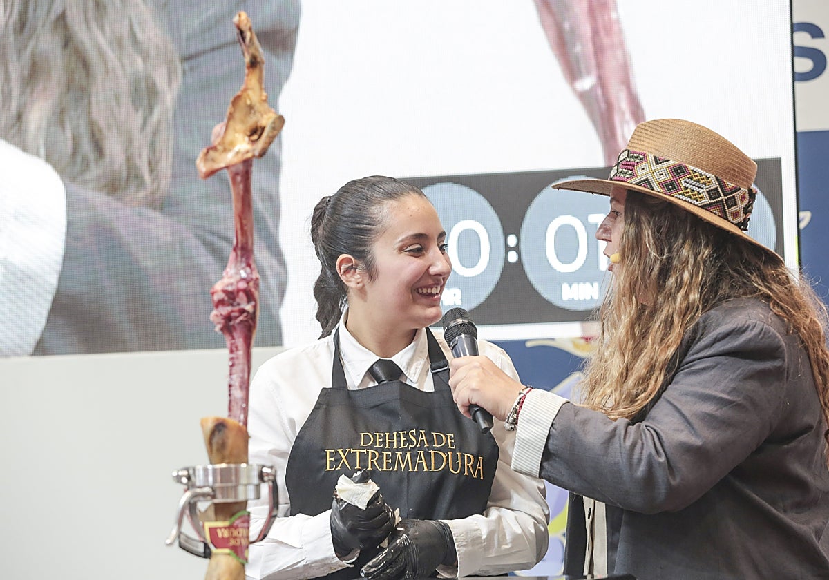 Rocío Pérez Benito, mejor cortadora de jamón de España en 2024