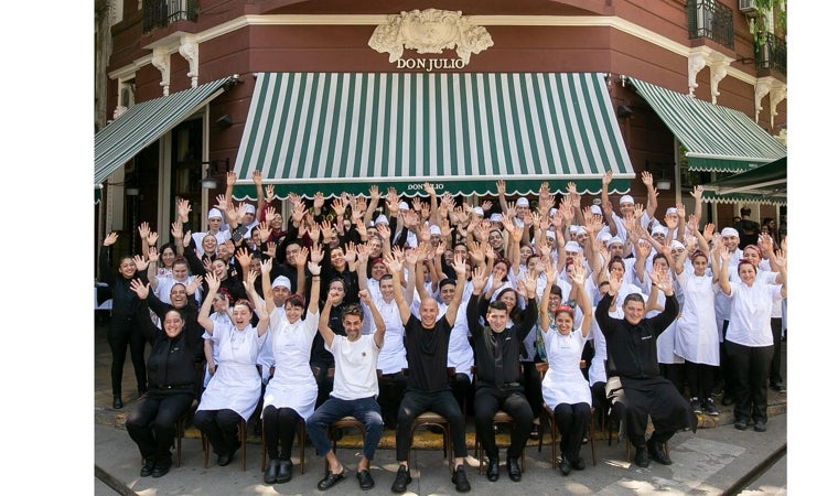 El equipo del asador argentino Don Julio